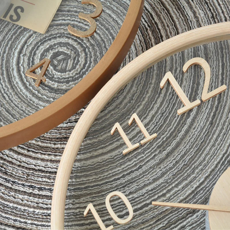 Transparent Round Glass Clock | Subtle Timepiece