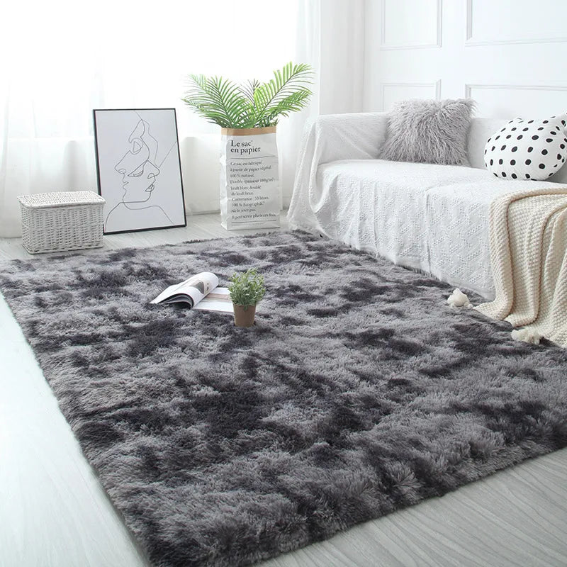 Cozy Living Room Rug | Non-Slip Fluffy Rug