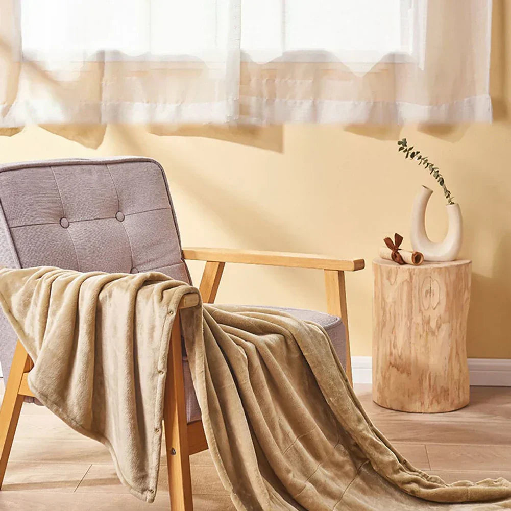 Home and Travel USB Heated Blanket – Neutral Design