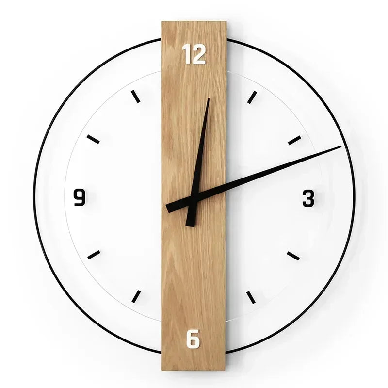 Natural Wood Wall Clock | Timeless Accent