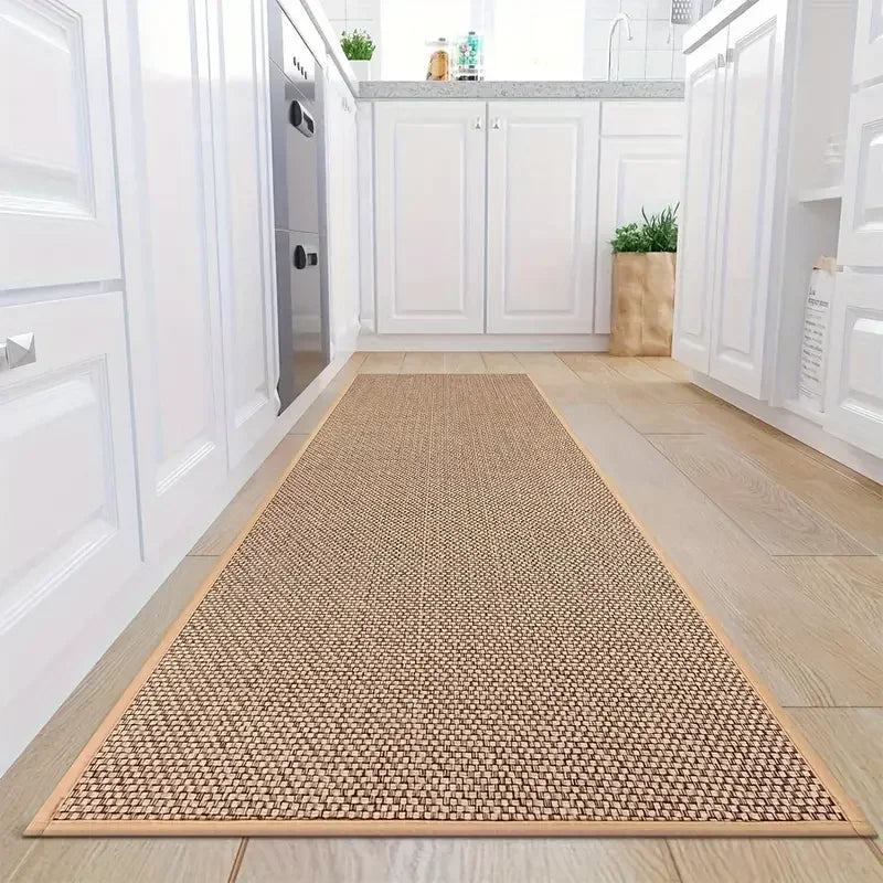 Natural Jute Rug – Non-Slip Absorbent Bath Mat for Bathrooms