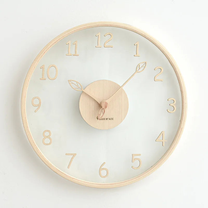 Transparent Round Glass Clock | Subtle Timepiece