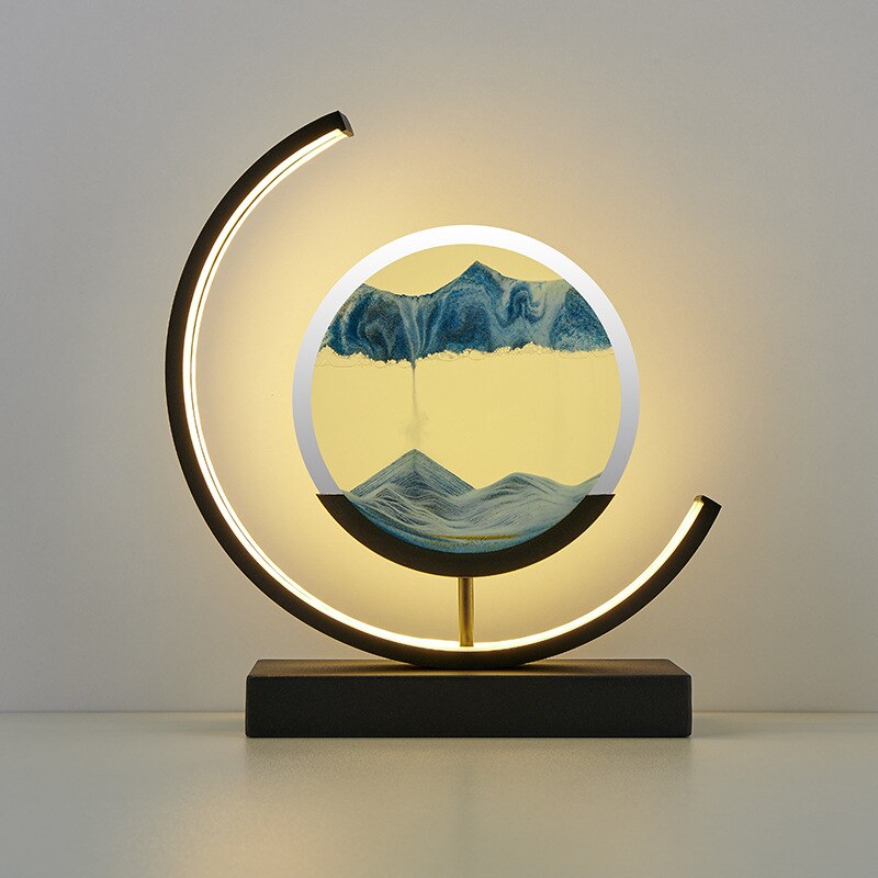 Kinetic Sand Table Lamp – Soothing Decor with Moving Landscapes