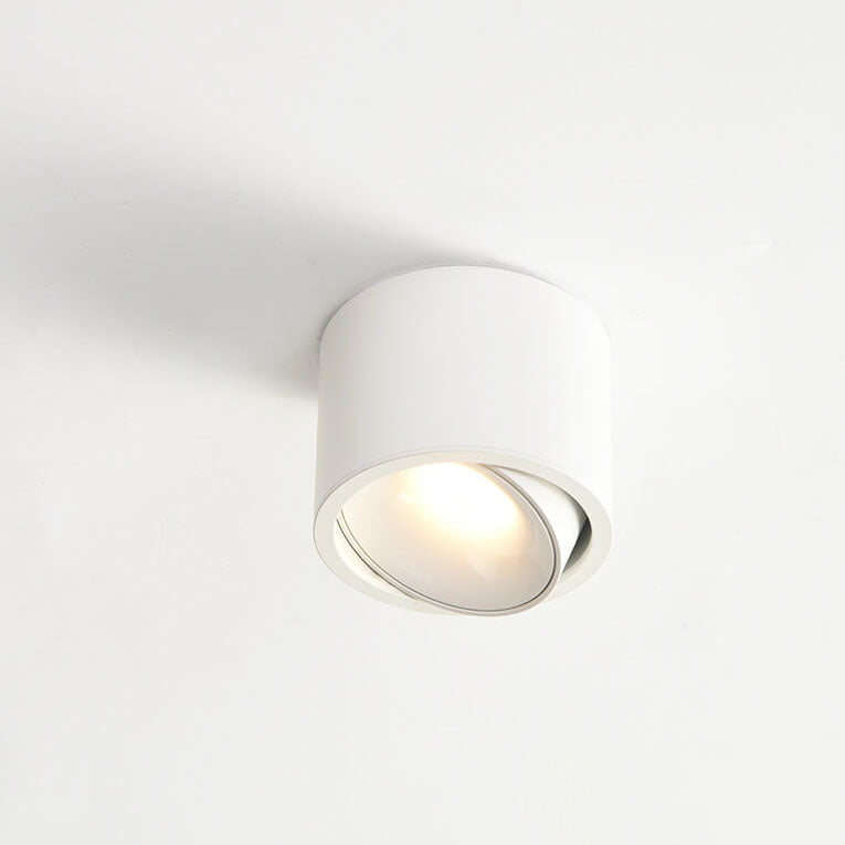Minimalist Adjustable LED Flush Mount Ceiling Light - Round Spotlight Fixture