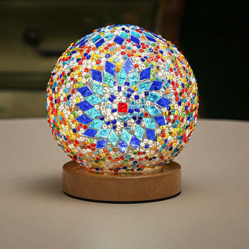 Modern Lamp with Boho Elements | Decorative Accent Table Lamp