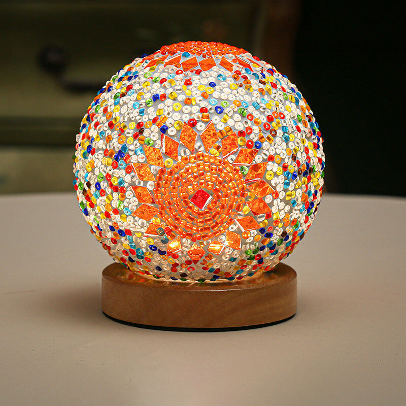 Modern Lamp with Boho Elements | Decorative Accent Table Lamp