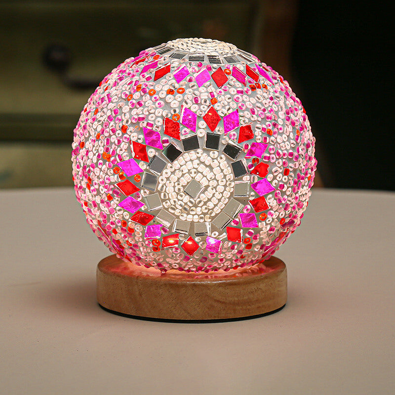 Modern Lamp with Boho Elements | Decorative Accent Table Lamp