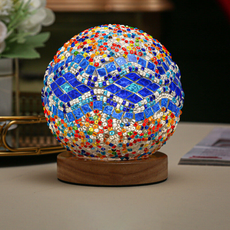 Modern Lamp with Boho Elements | Decorative Accent Table Lamp