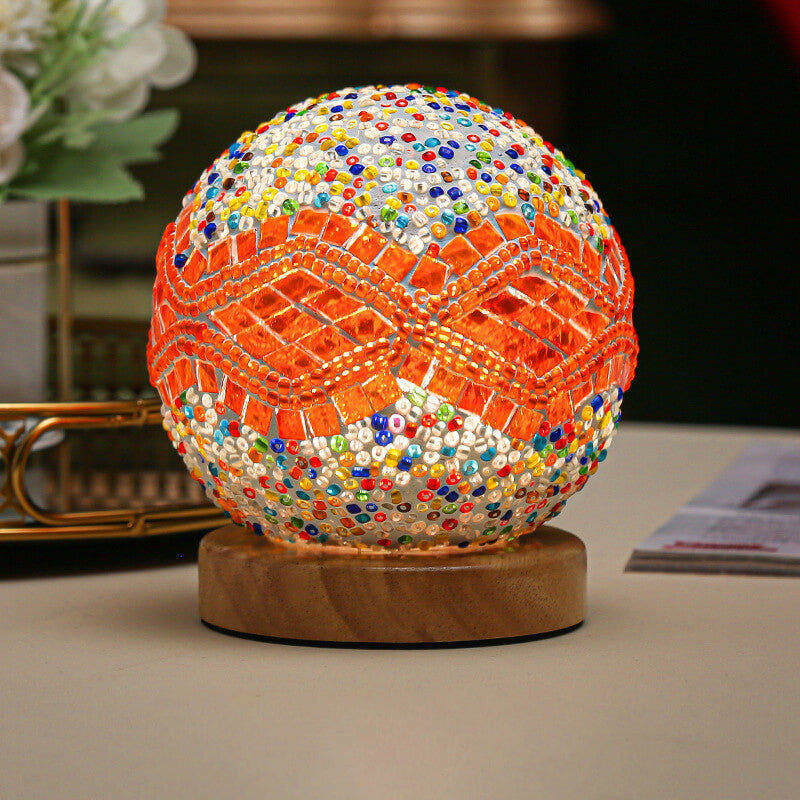 Modern Lamp with Boho Elements | Decorative Accent Table Lamp