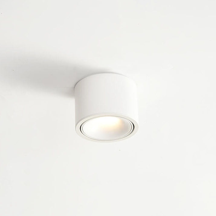 Minimalist Adjustable LED Flush Mount Ceiling Light - Round Spotlight Fixture