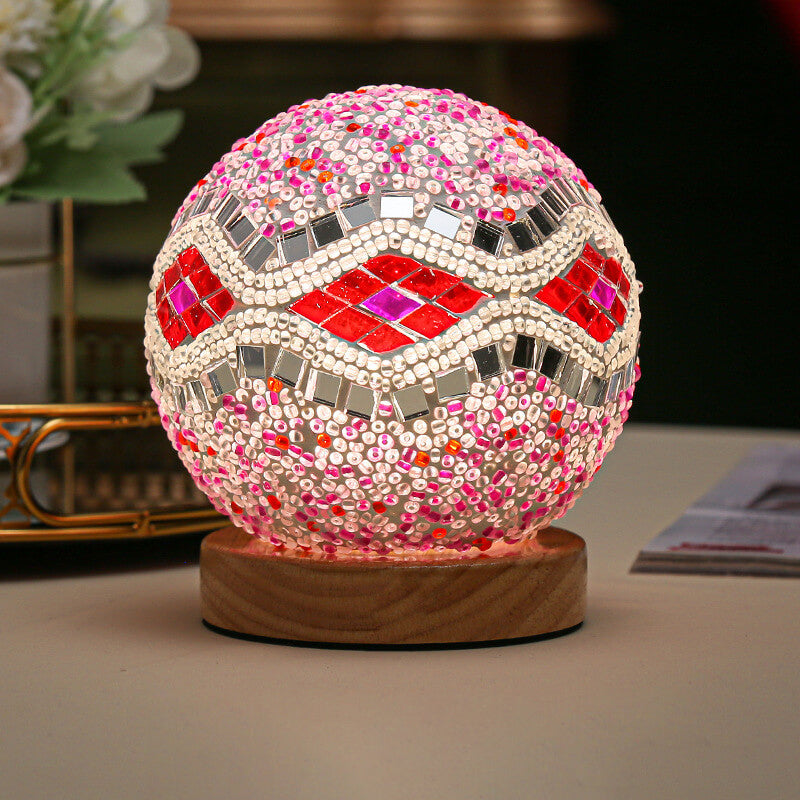 Modern Lamp with Boho Elements | Decorative Accent Table Lamp