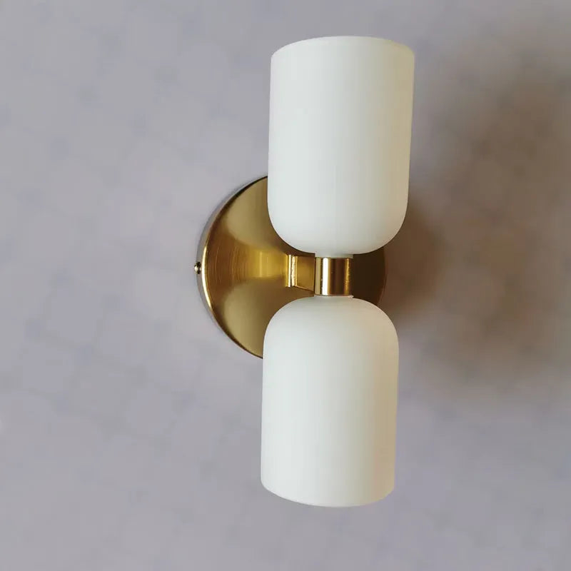 Modern LED Wall Light - Glass and Metal Wall Sconce