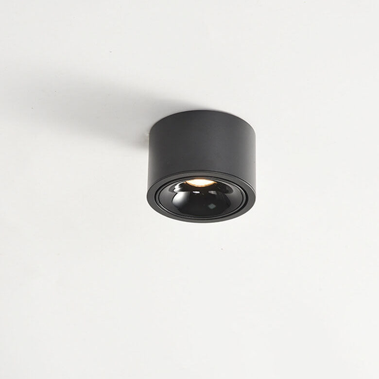Minimalist Adjustable LED Flush Mount Ceiling Light - Round Spotlight Fixture