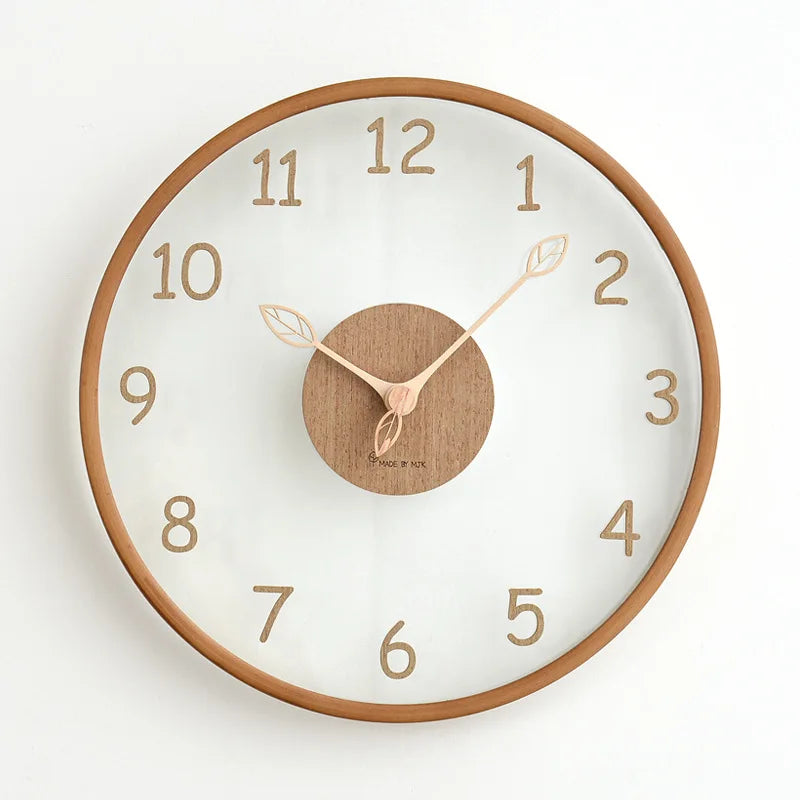Transparent Round Glass Clock | Subtle Timepiece