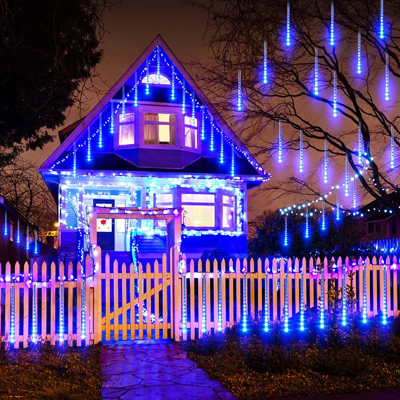 USB-Powered Water Drop Lights | Meteor Shower Effect Chistmas Light