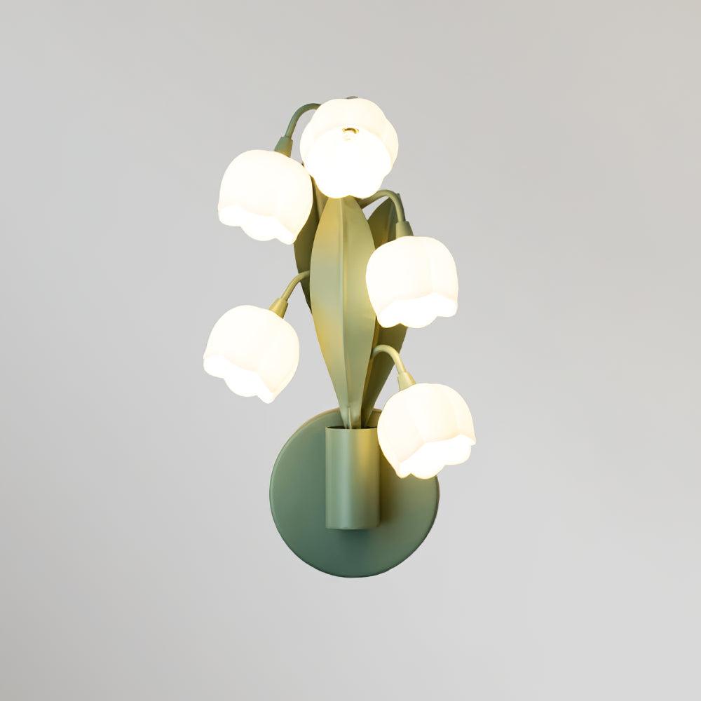 Modern Floral Wall Light – Botanical Design with Soft Natural Lighting