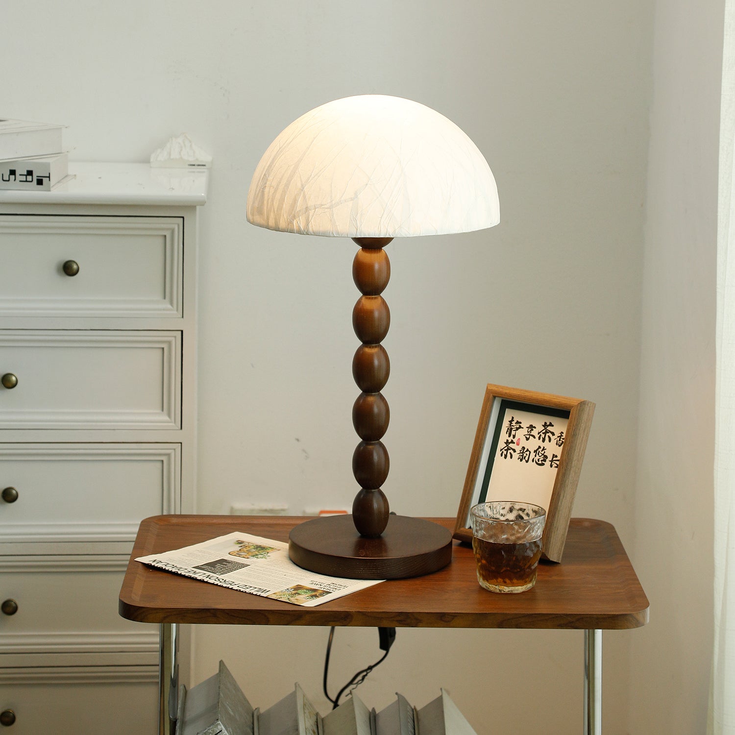Minimalist Paper Shade Table Lamp