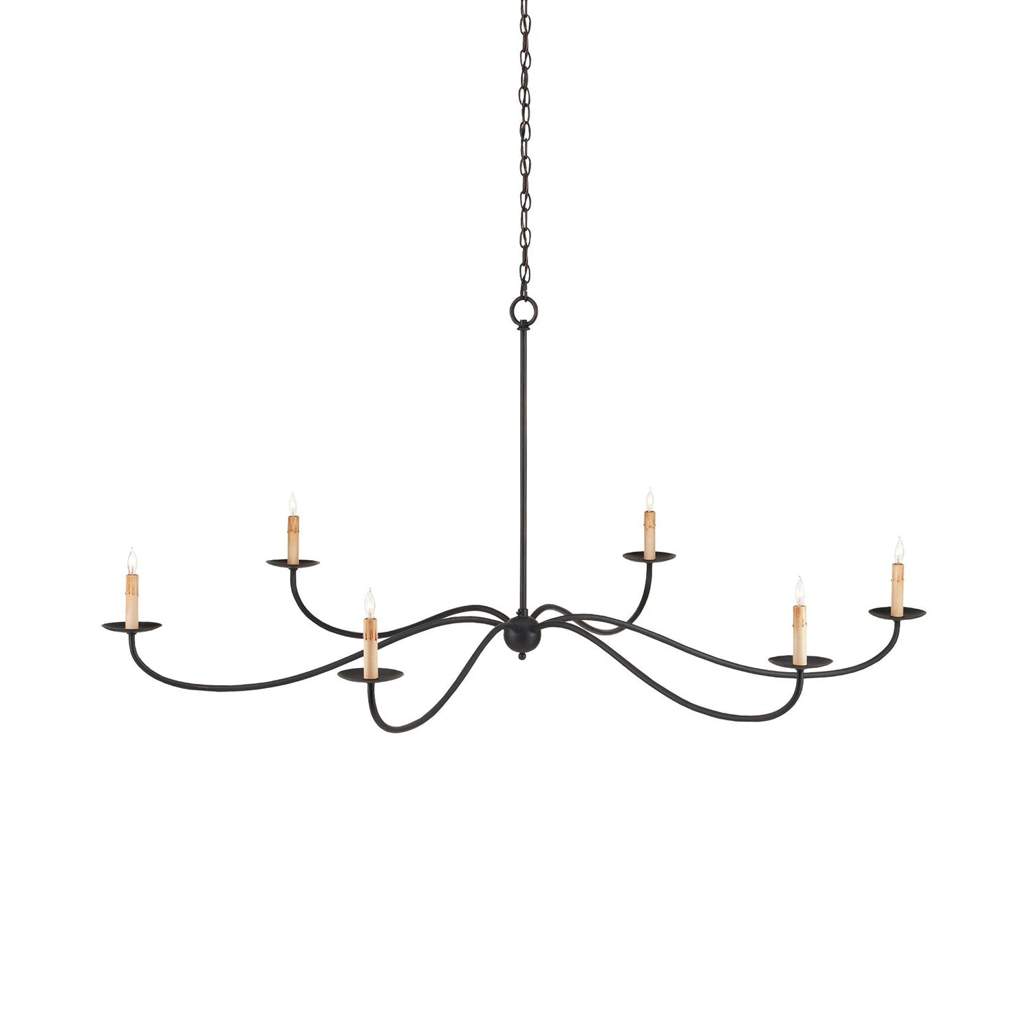 Rustic Farmhouse Candle-Style Chandelier – Classic Charm Ceiling Lamp
