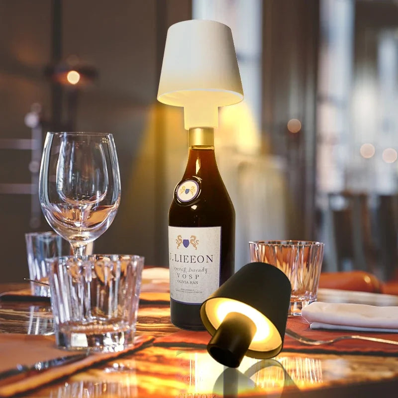 Portable Wireless Bottle Lamp – Contemporary Style Table Lamp