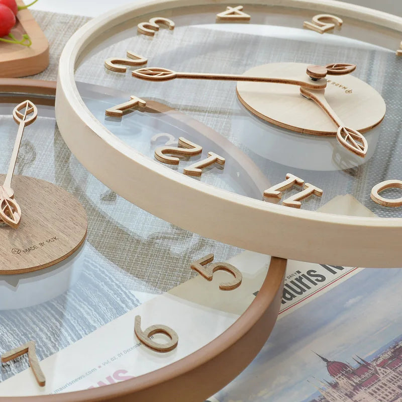 Transparent Round Glass Clock | Subtle Timepiece