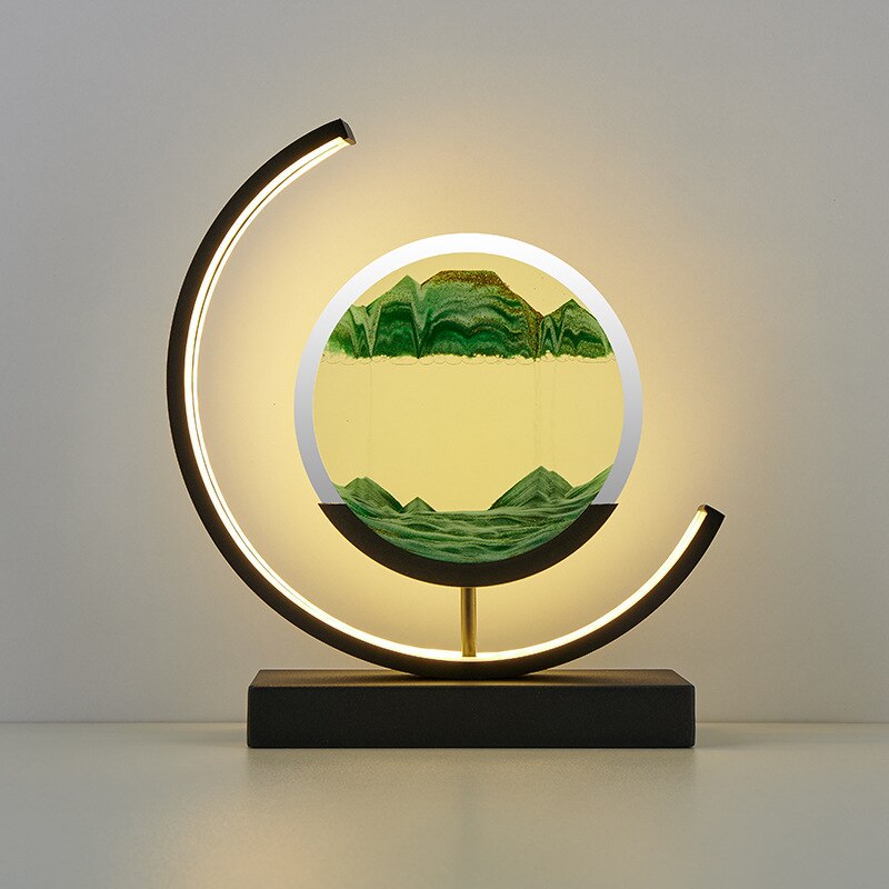 Kinetic Sand Table Lamp – Soothing Decor with Moving Landscapes