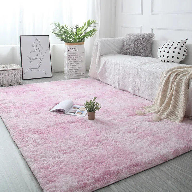 Cozy Living Room Rug | Non-Slip Fluffy Rug