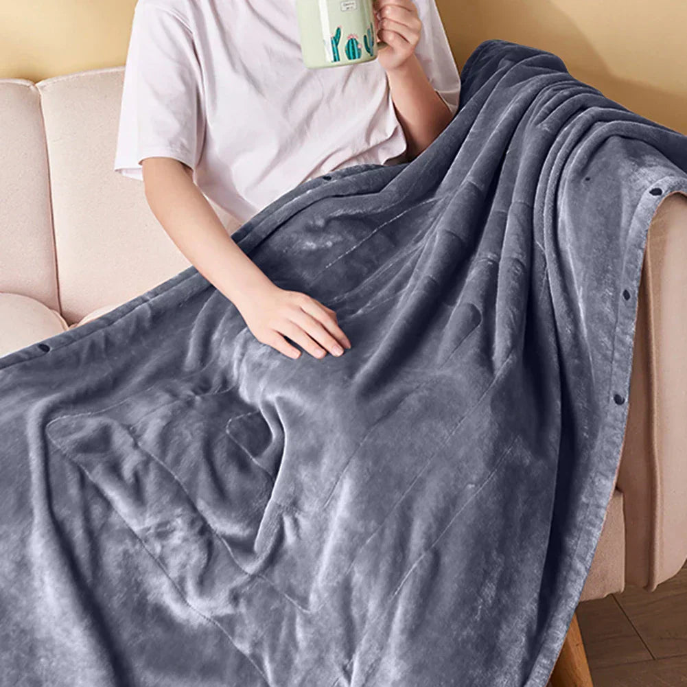 Home and Travel USB Heated Blanket – Neutral Design