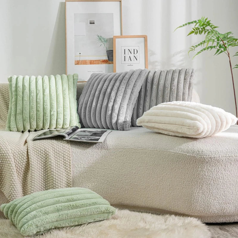 Fluffy Throw Pillow Cover