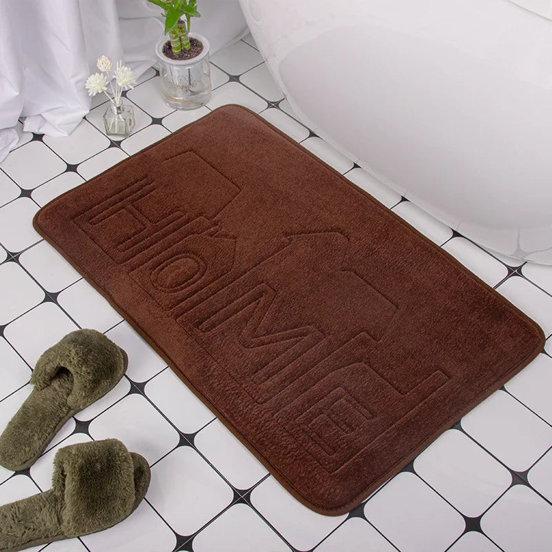 Safe and Stylish Geometric Embossed Bath Mat – Non-Slip with Soft Texture - Atelier Dubois Paris