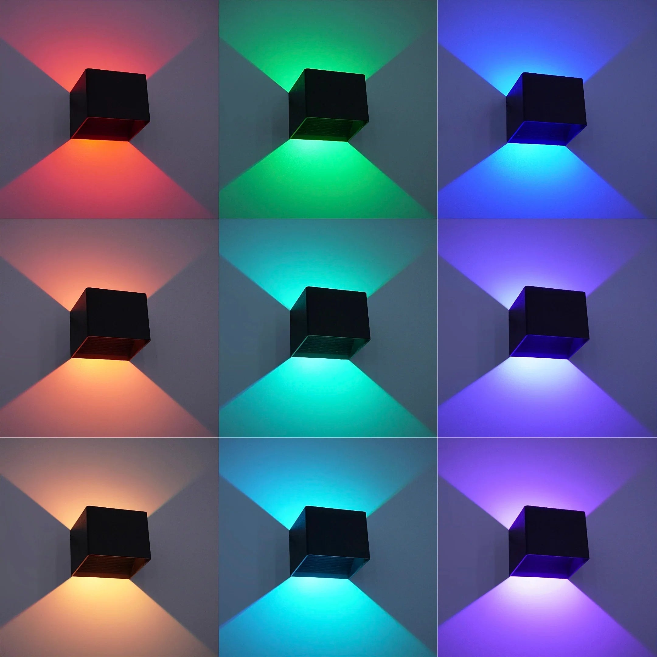 Smart LED Wall Light – Remote-Controlled Modern Fixture