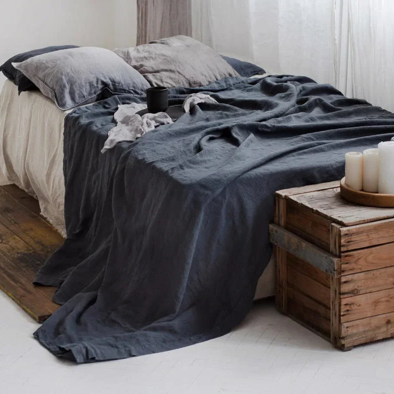 Premium Linen Bed Sheet - Bed Breeze