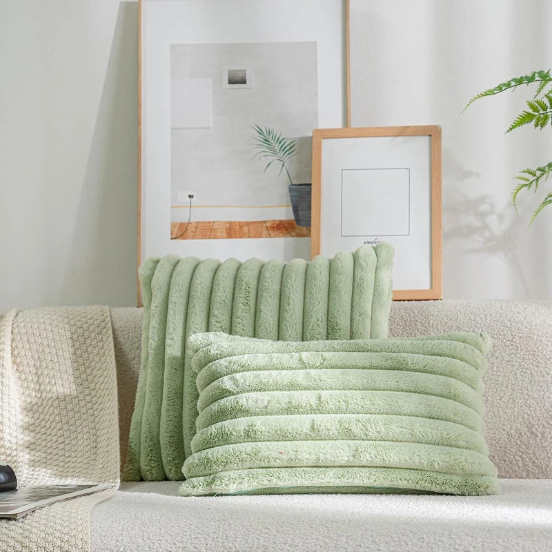 Fluffy Throw Pillow Cover