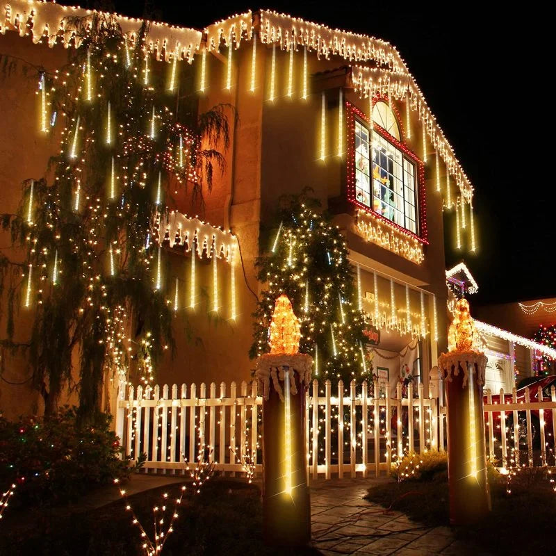 USB-Powered Water Drop Lights | Meteor Shower Effect Chistmas Light