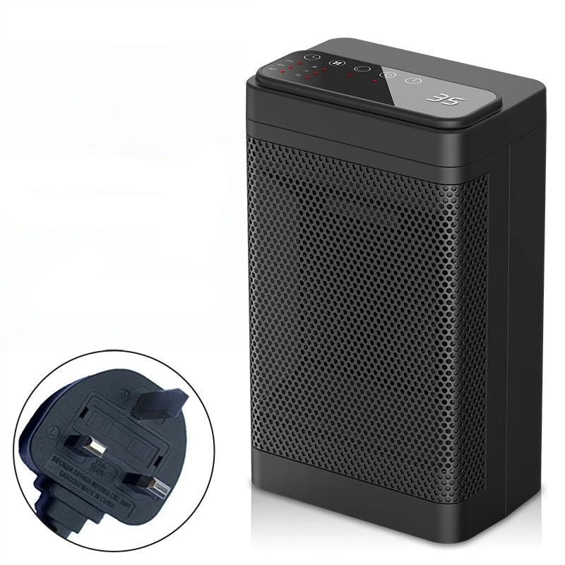 Portable Electric PTC Fan Heater – Oscillating Room Heater with Remote Control