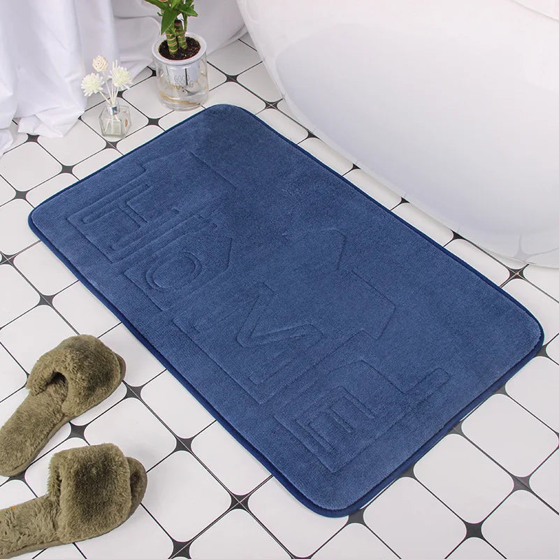 Safe and Stylish Geometric Embossed Bath Mat – Non-Slip with Soft Texture - Atelier Dubois Paris