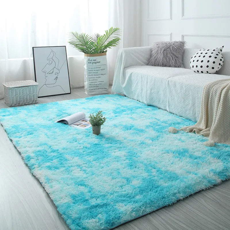 Cozy Living Room Rug | Non-Slip Fluffy Rug