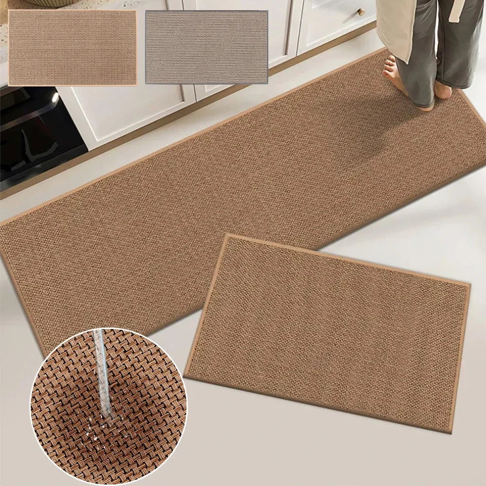 Natural Jute Rug – Non-Slip Absorbent Bath Mat for Bathrooms