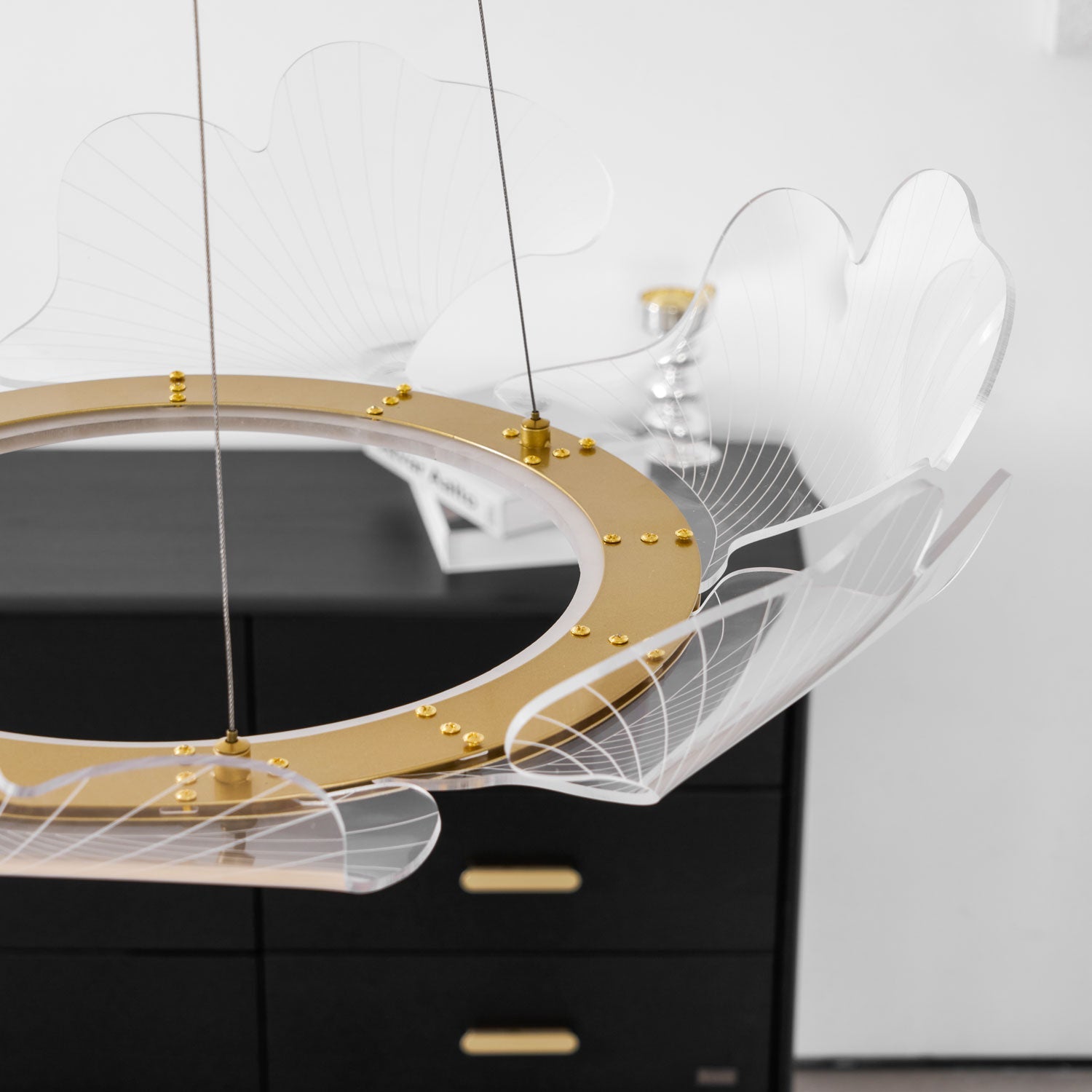 Modern Sea Chandelier – Ocean Wave Design Hanging Light Fixture