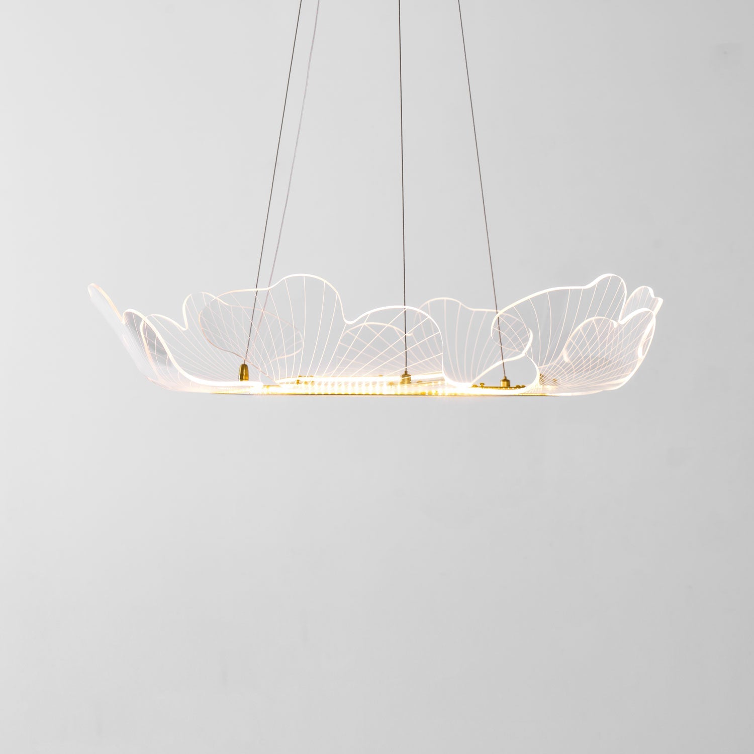 Modern Sea Chandelier – Ocean Wave Design Hanging Light Fixture