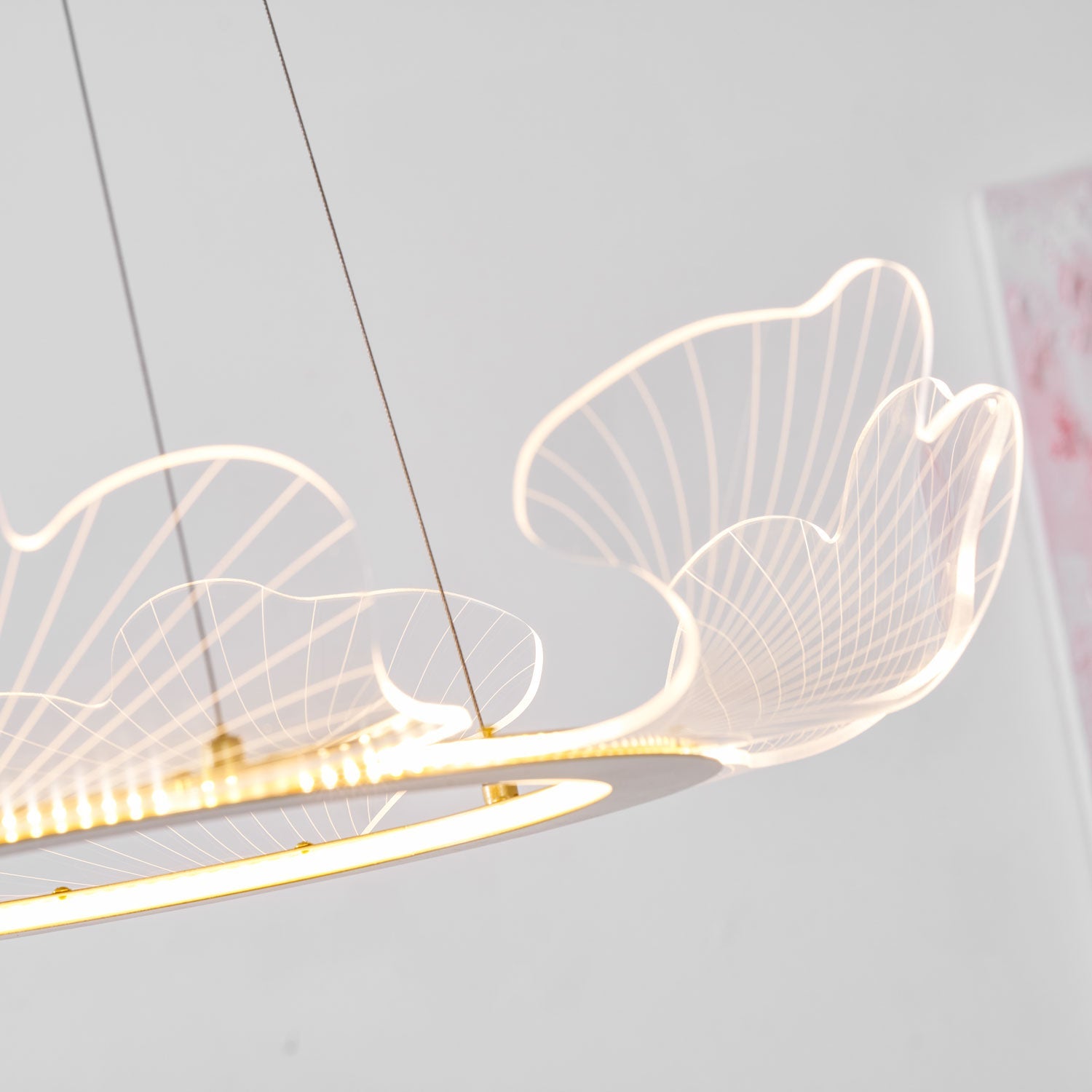 Modern Sea Chandelier – Ocean Wave Design Hanging Light Fixture