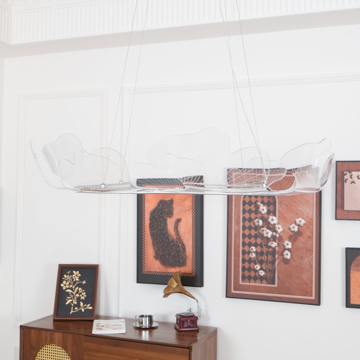 Modern Sea Chandelier – Ocean Wave Design Hanging Light Fixture