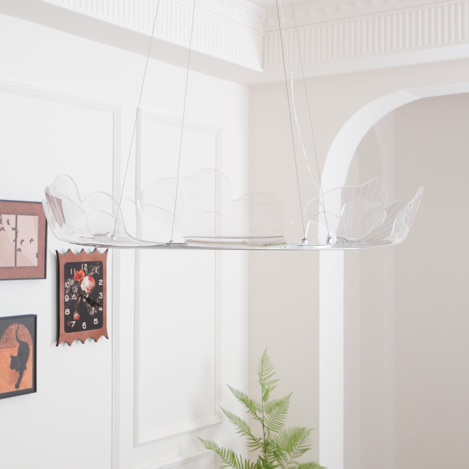 Modern Sea Chandelier – Ocean Wave Design Hanging Light Fixture