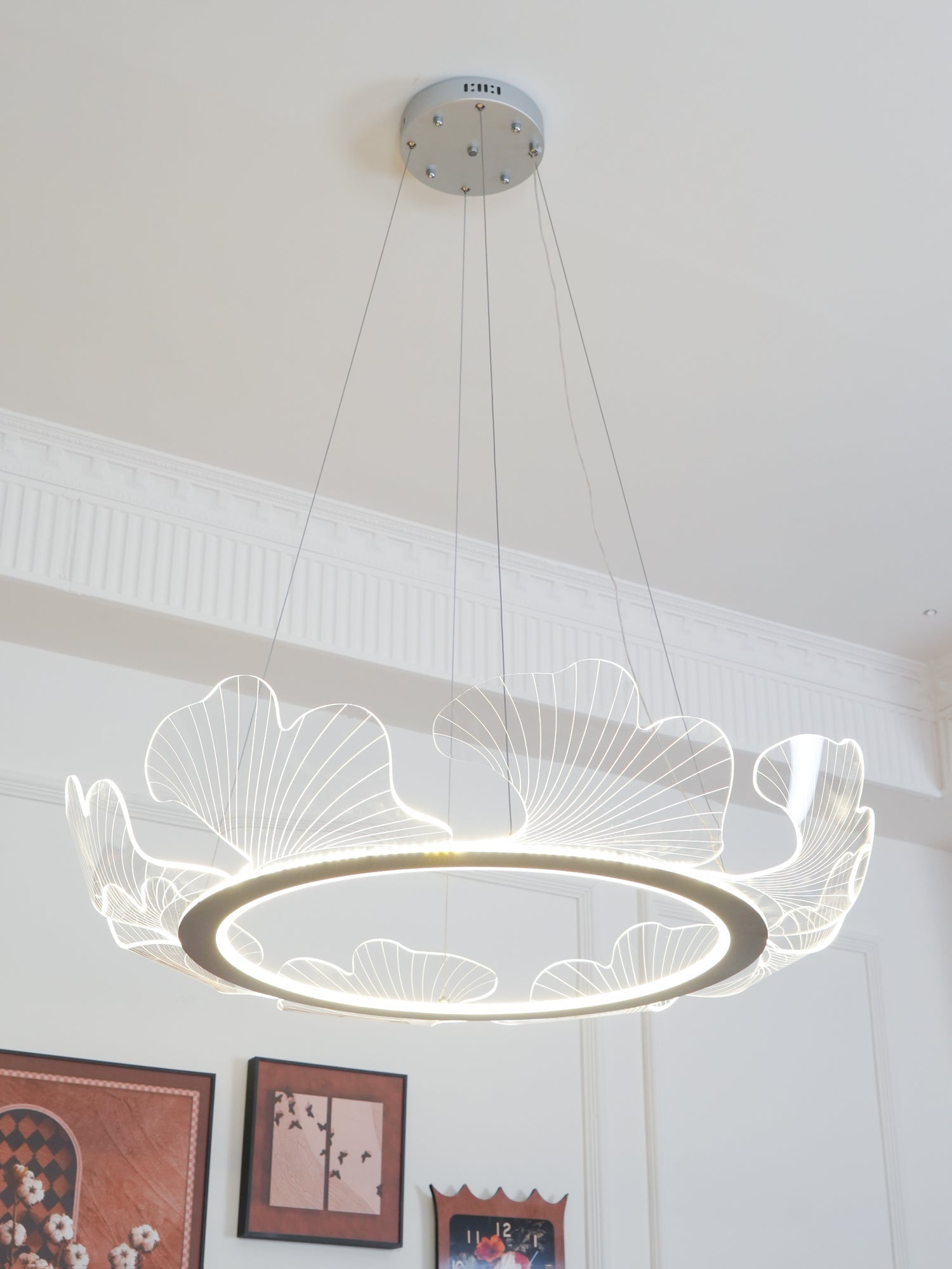 Modern Sea Chandelier – Ocean Wave Design Hanging Light Fixture