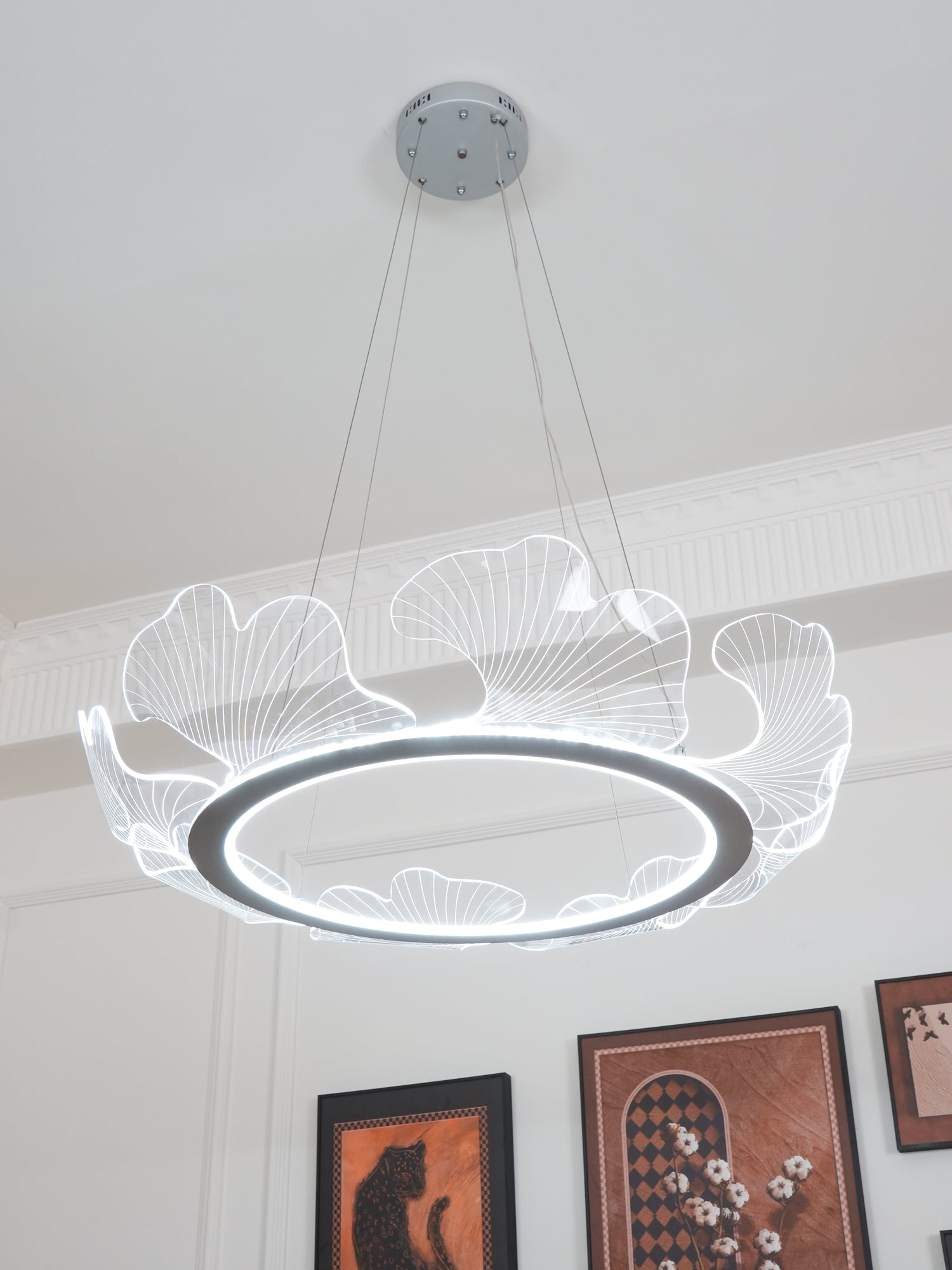 Modern Sea Chandelier – Ocean Wave Design Hanging Light Fixture