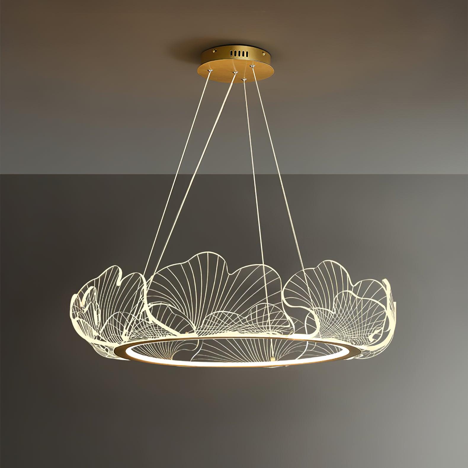 Modern Sea Chandelier – Ocean Wave Design Hanging Light Fixture
