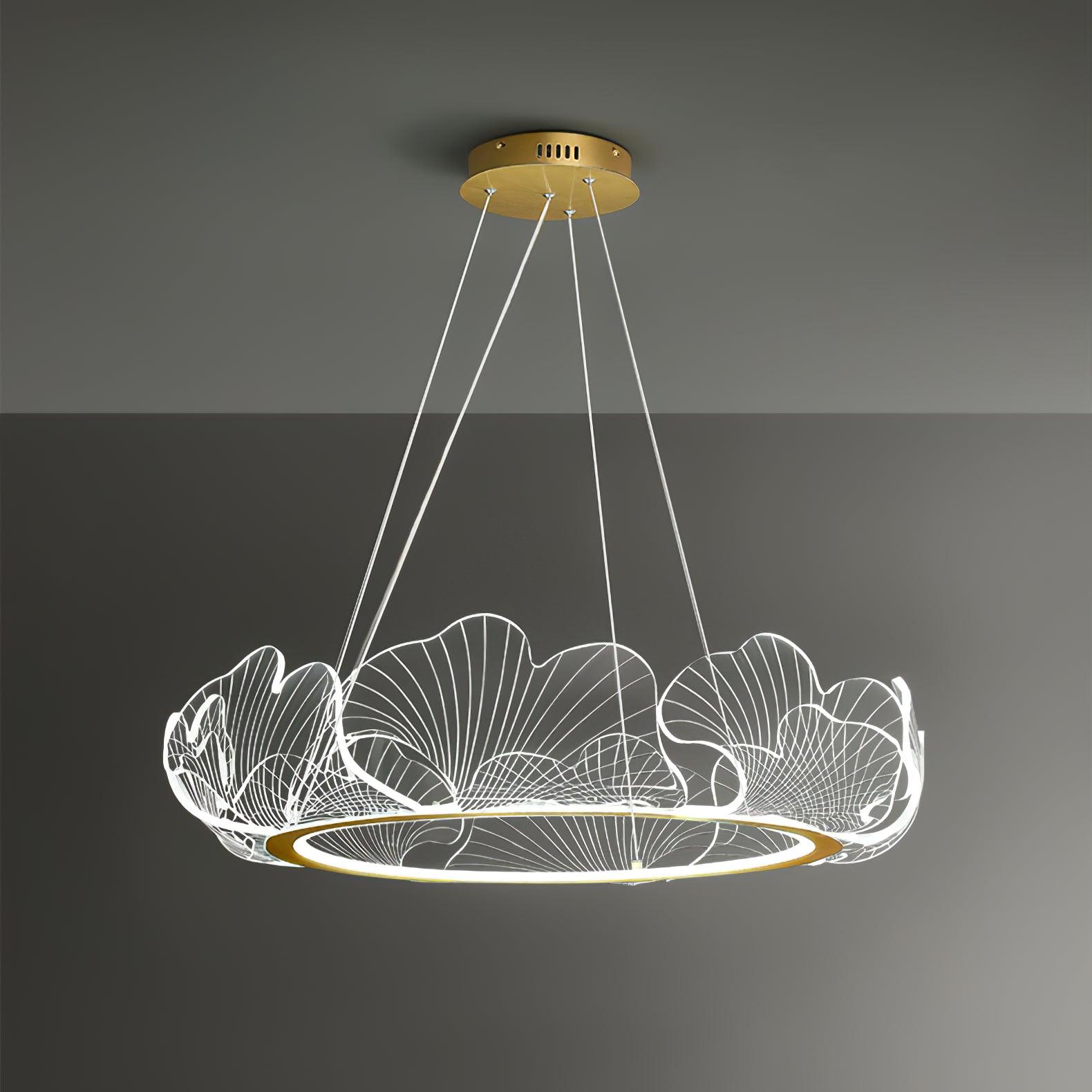 Modern Sea Chandelier – Ocean Wave Design Hanging Light Fixture