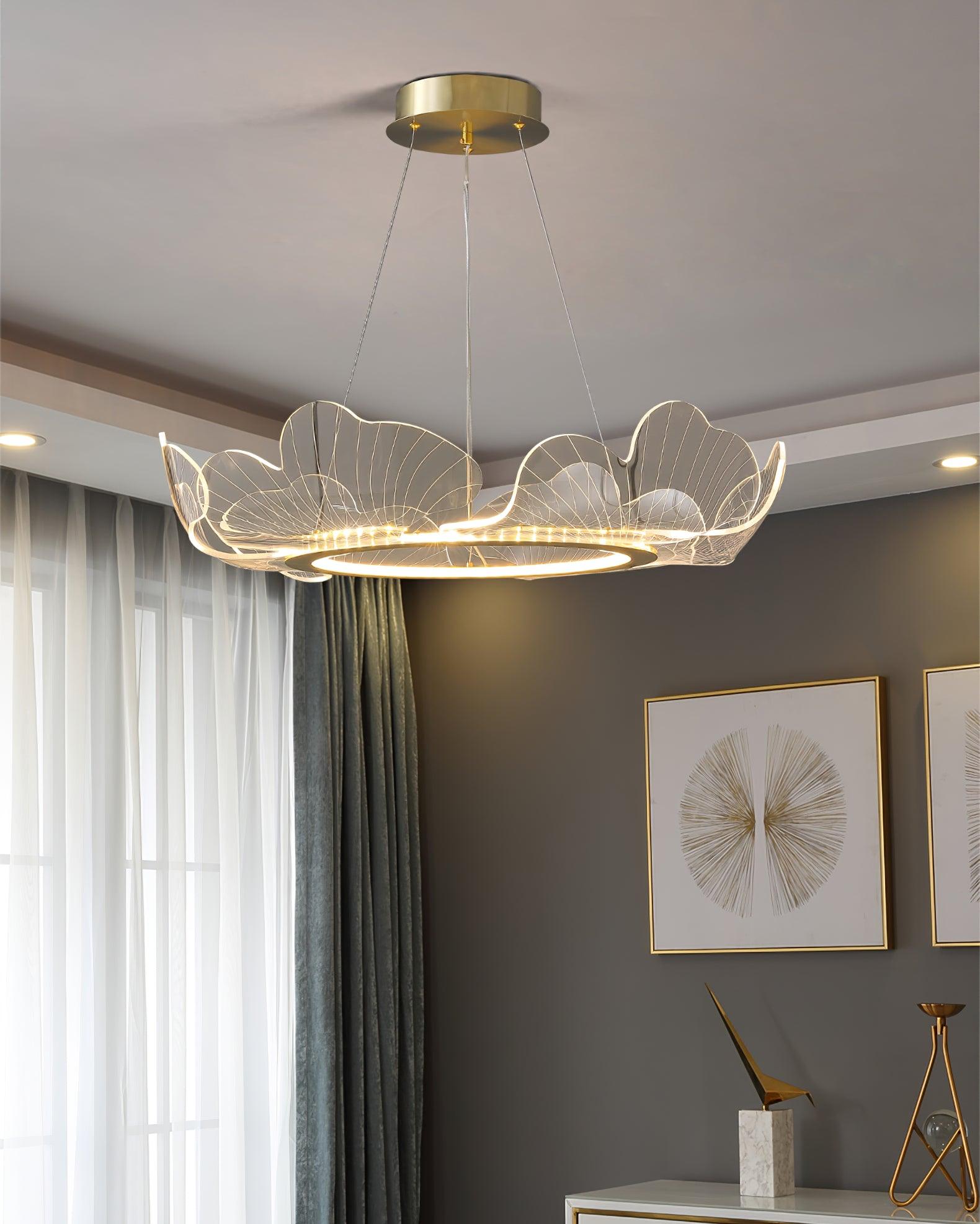 Modern Sea Chandelier – Ocean Wave Design Hanging Light Fixture