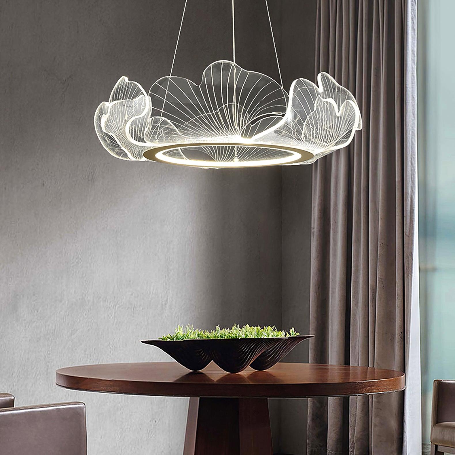 Modern Sea Chandelier – Ocean Wave Design Hanging Light Fixture