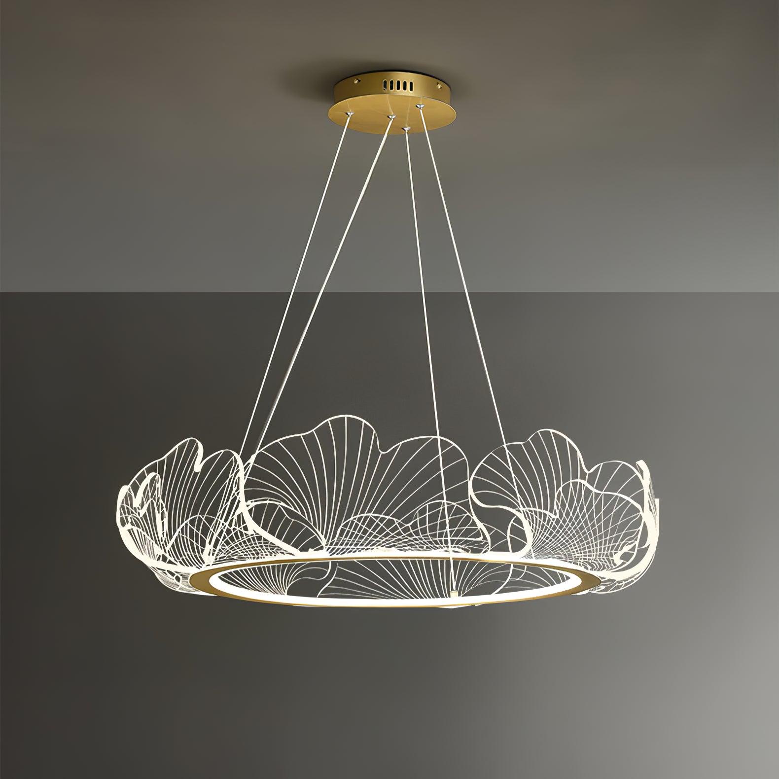Modern Sea Chandelier – Ocean Wave Design Hanging Light Fixture