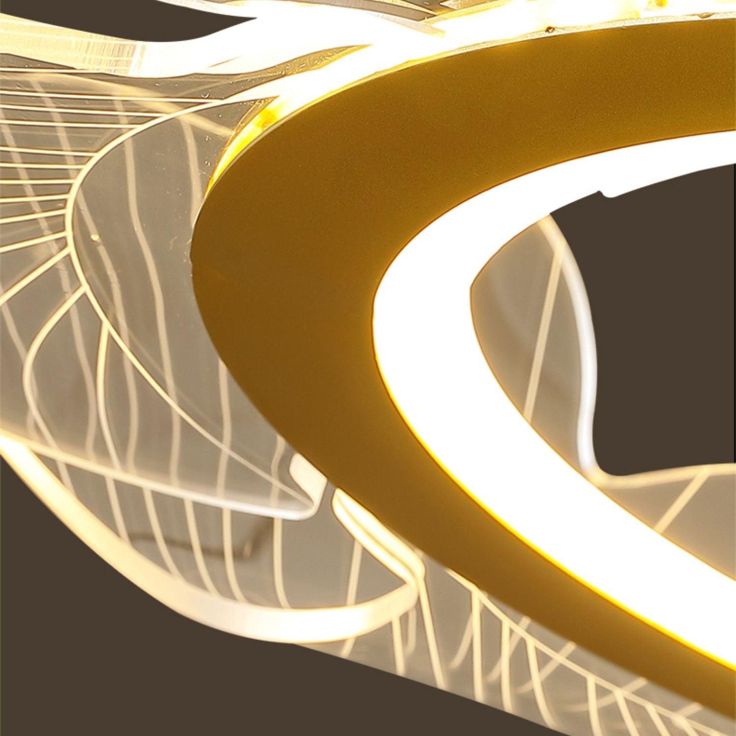 Modern Sea Chandelier – Ocean Wave Design Hanging Light Fixture
